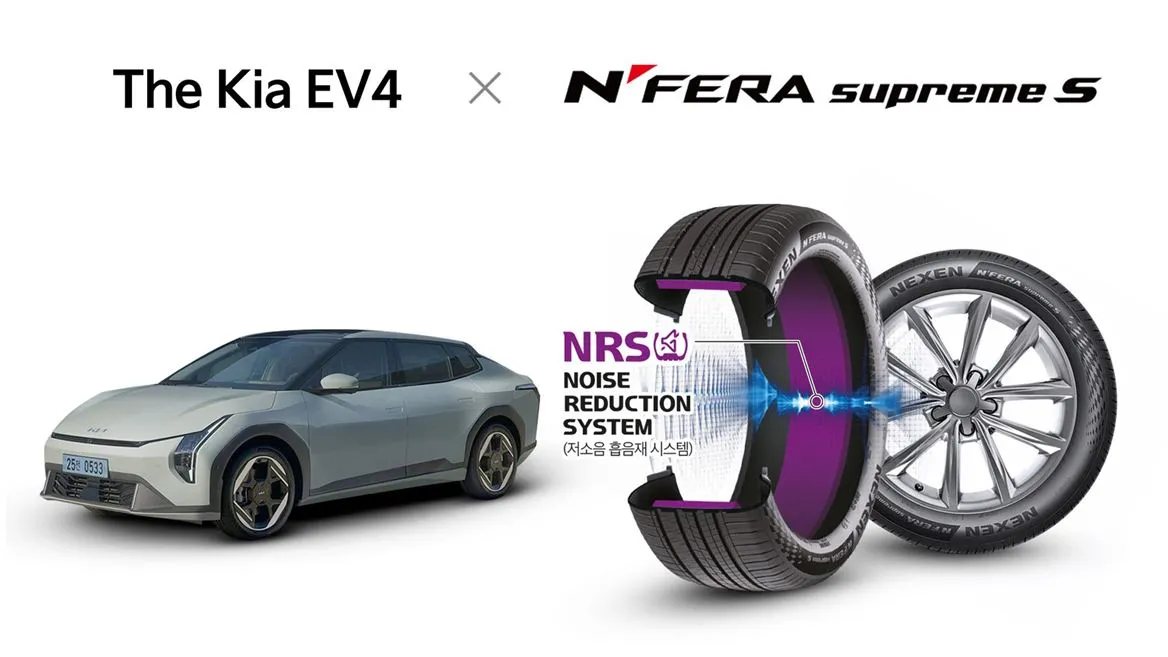 Nexen N’Fera Supreme S tyre selected as original equipment for Kia's all-electric EV4 sedan.