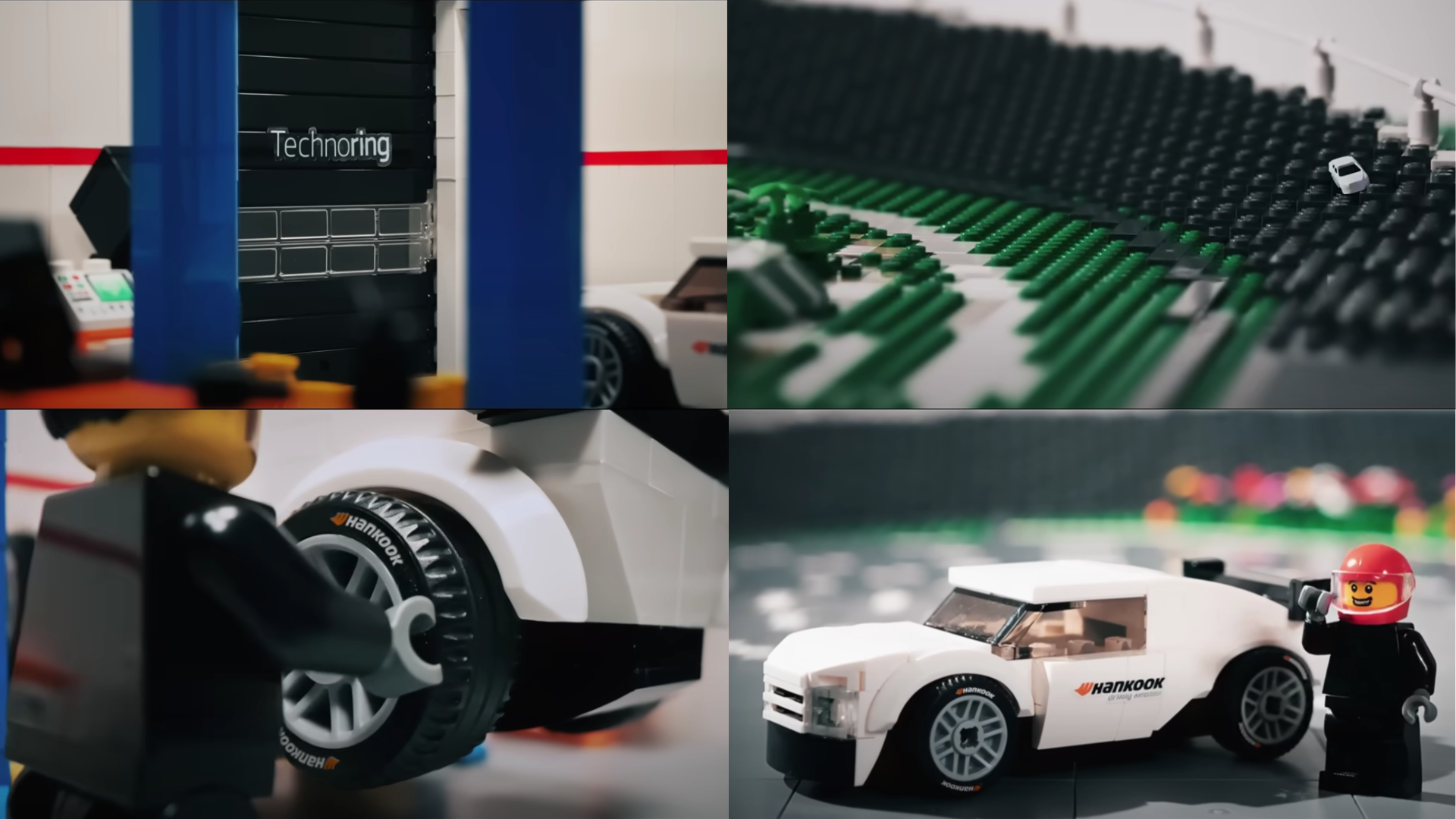 Screenshots of Hankook-Lego Technoring collaboration.