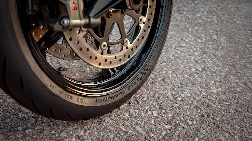 Continental ContiSportAttack 5 sport bike tyre close-up