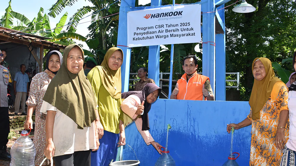Hankook CSR project delivering safe water to Naga Cipta Village