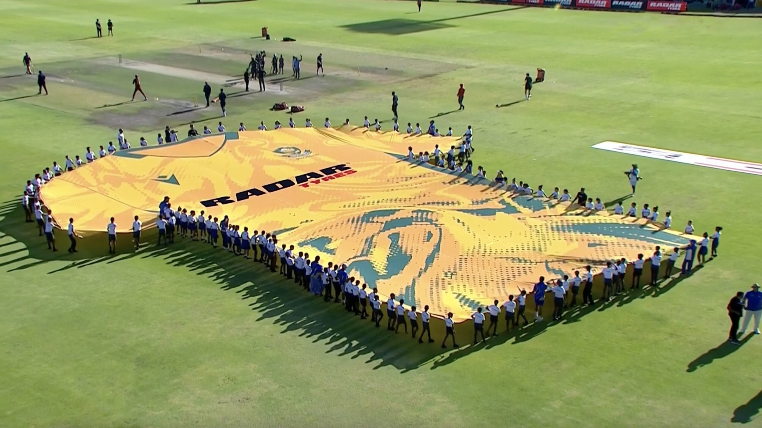 Radar Tyres branding at South Africa cricket international match