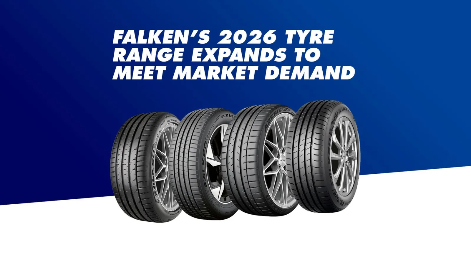 Falken 2026 summer tyre range display for SUVs and electric vehicles.