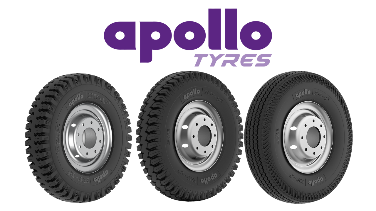Apollo XT 1x, XT 2x, and XR 1x truck-bus bias tyre range