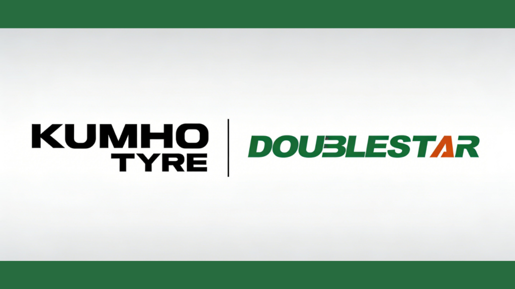 A side-by-side display of Kumho Tire and Doublestar branding. Image Credit: Doublestar