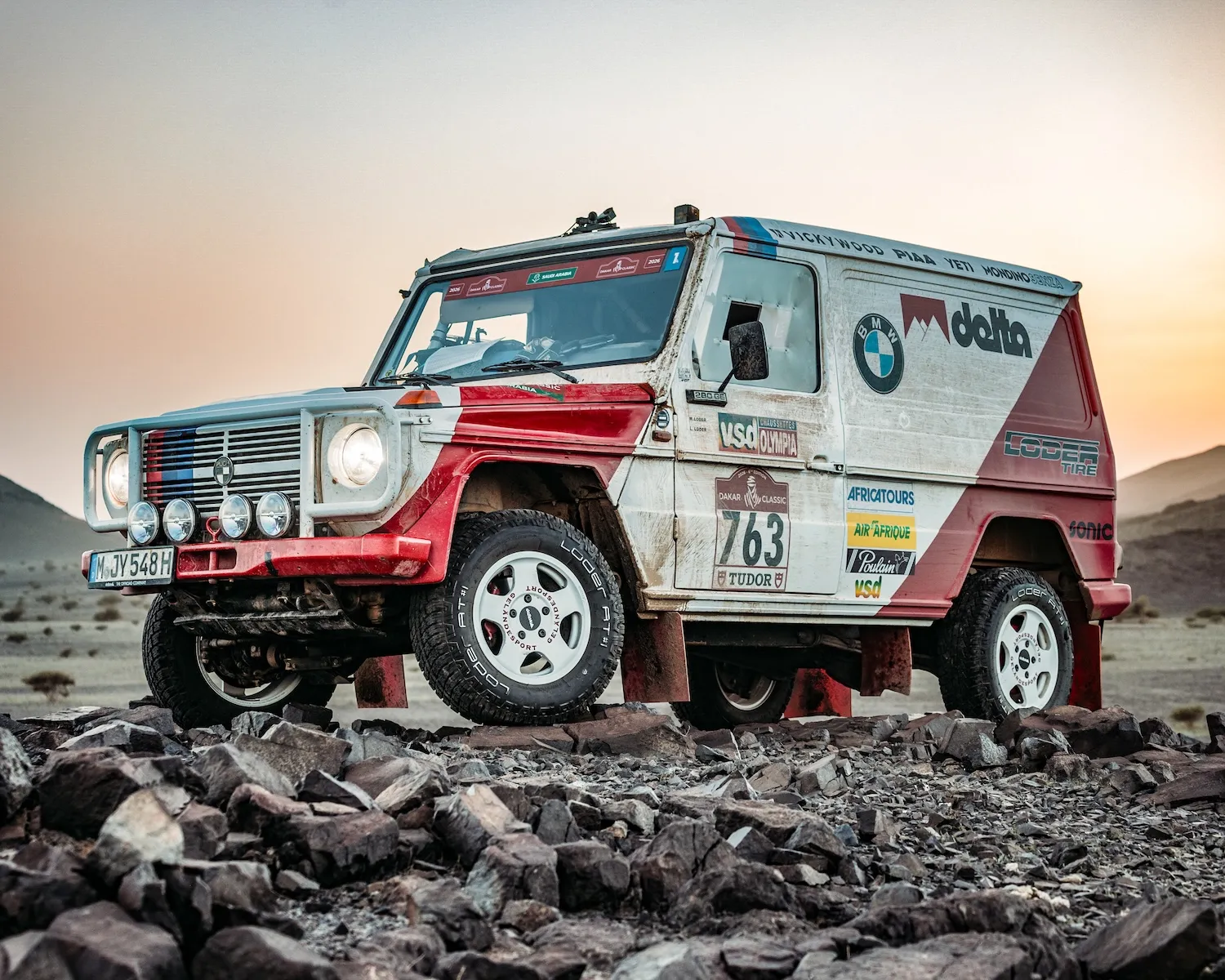 The classic Puch race car numbered 763 handled by Max and Laurence Loder. (Photo: delta 4x4)