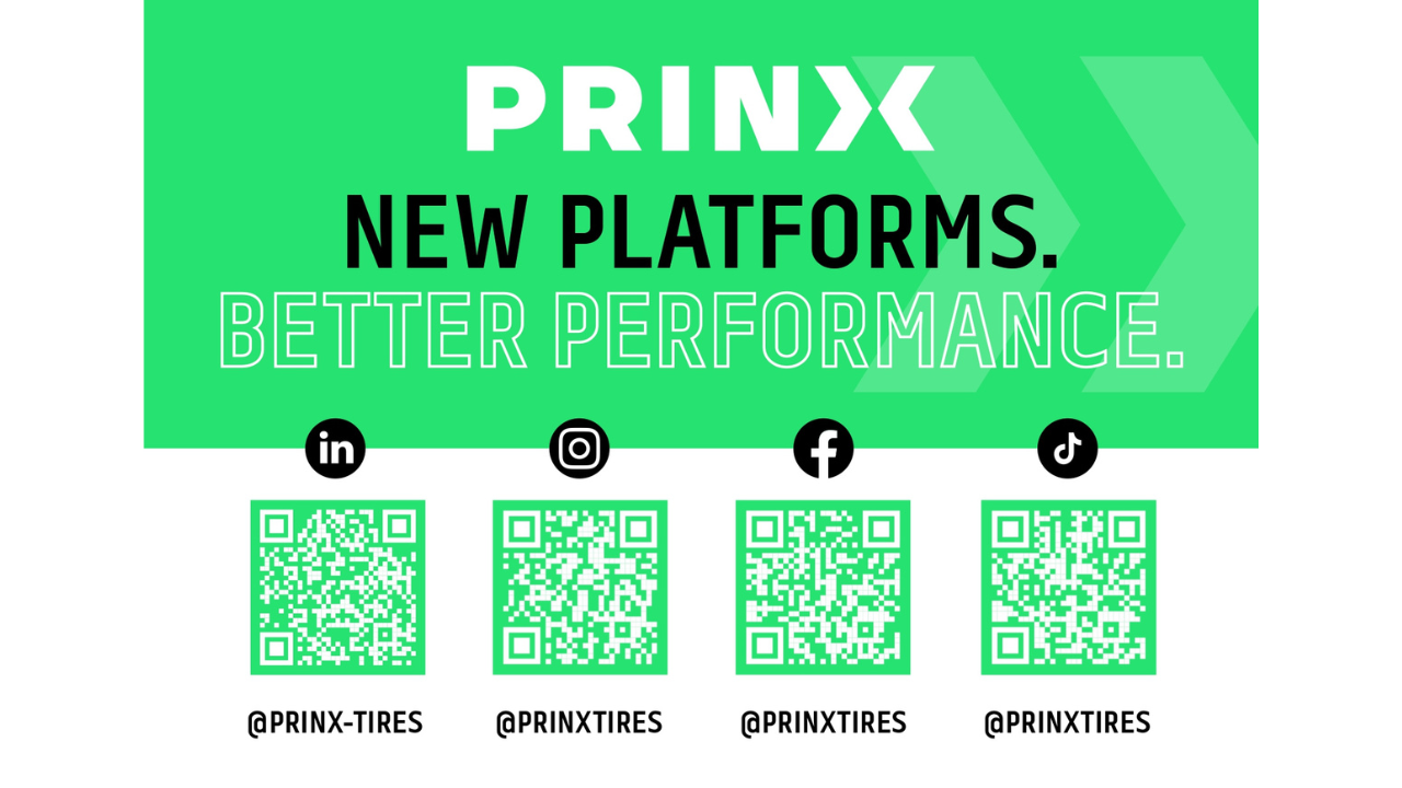 QR codes to access Prinx's new social media channels. (Image: Prinx)