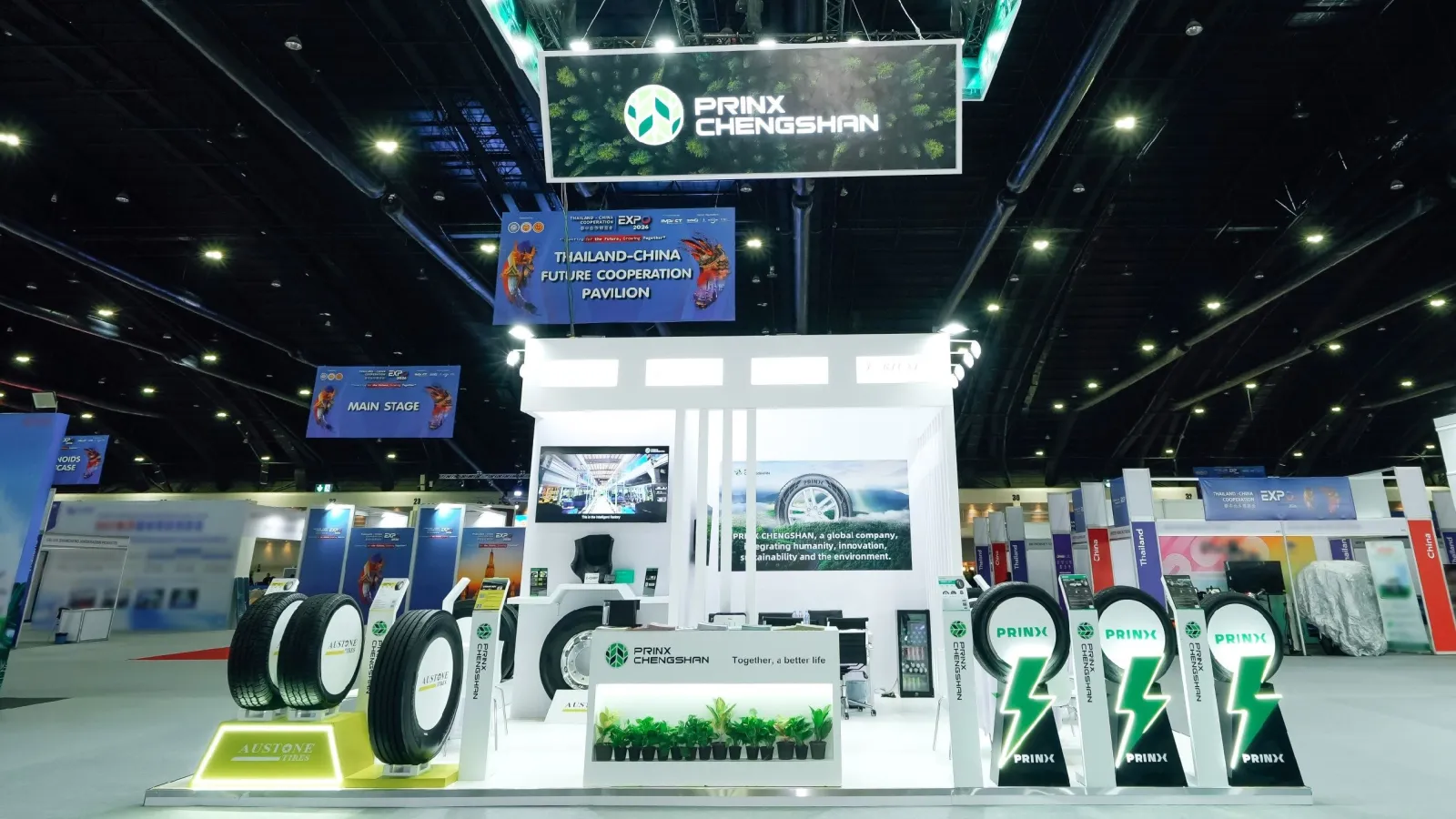 Prinx Chengshan's booth at the 2026 Thailand-China Cooperation Expo. (Photo: Prinx Chengshan)