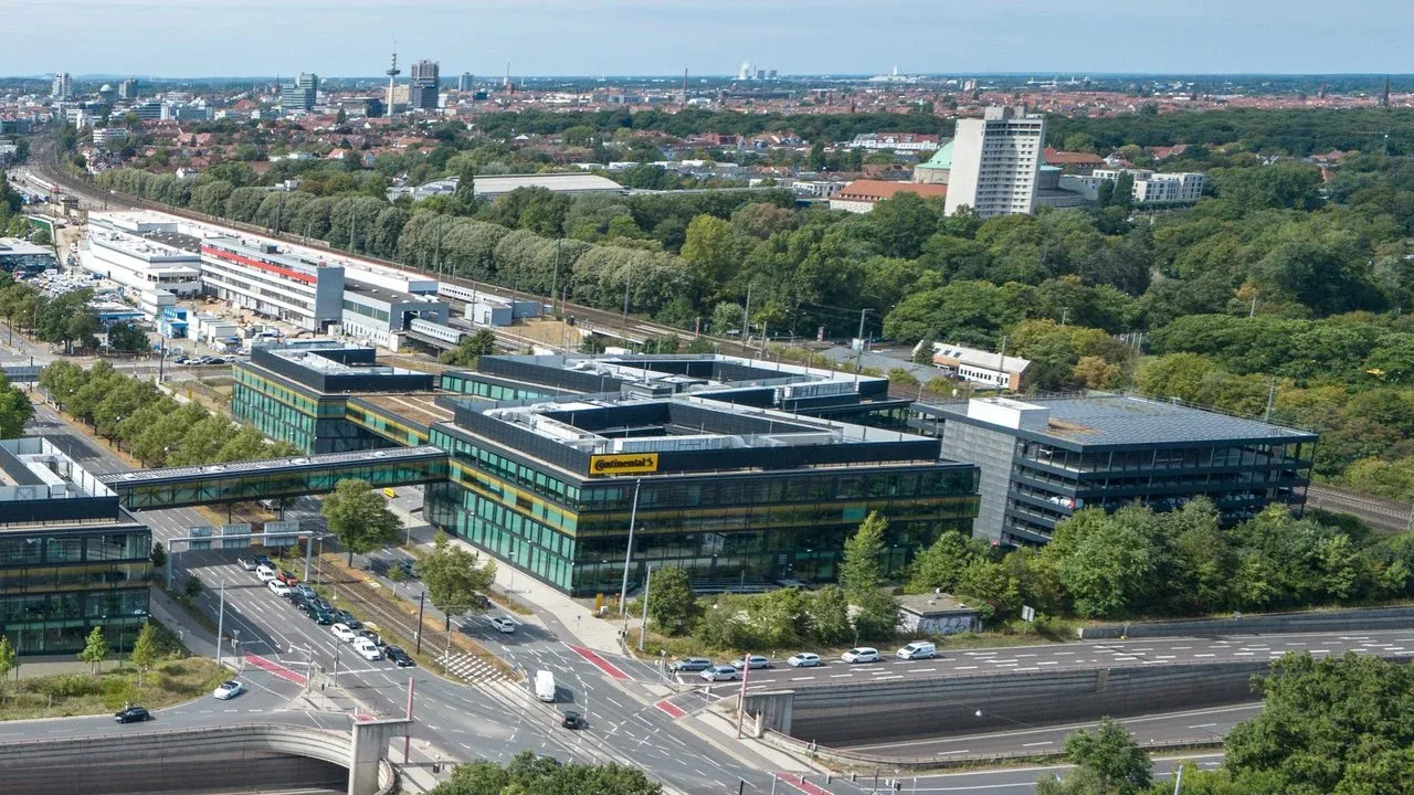 Aerial view of Continental headquarters. (Photo: Continental Group)