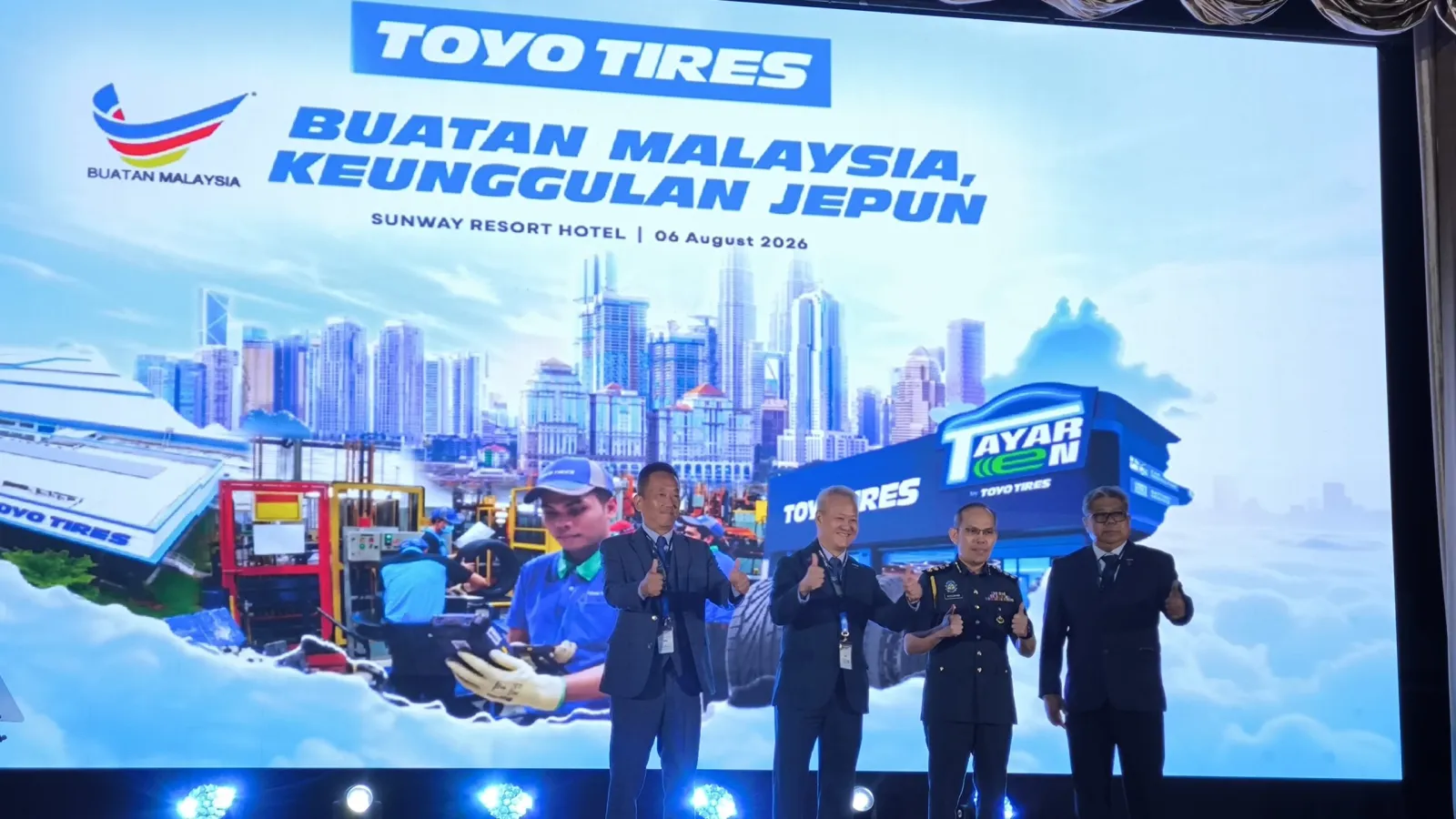 The unveiling of Toyo Tyre Malaysia's new manifesto. (Photo: Toyo Tyre Malaysia)