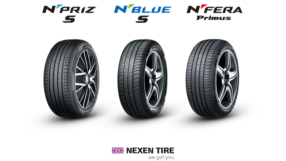 Nexen N'PRIZ S, N'BLUE S, and N'FERA Primus. (Image: Nexen Tire Korea)